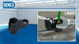 8063  Oxygen Sensor Socket 12quotD 22mm [upl. by Anitram]