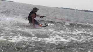 Knee boarding behind jet ski [upl. by Jezabella]