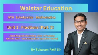 5th Scholarship – Mathematics – Fractions Part 2  Ascending and Descending Order of Fractions [upl. by Ellga811]