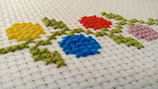 Easy Cross Stitch Border Design Tutorial  Dosuti Patterns [upl. by Nelon]