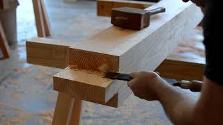 5 min timber frame tenon [upl. by Clymer]