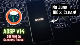 AOSP Android 14 GSI install On Any Android Phone [upl. by Liag]