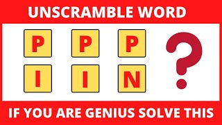 Word Unscramble  6 Letter Words  Fruits Name  Test Your Brain With Unscramble Letters [upl. by Penelopa]