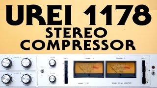 UREI 1178 Stereo Compressor Demo [upl. by Claudianus]