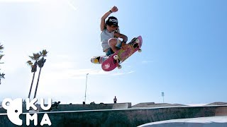 Awesome Kids  9 Year Old Pro Skateboarder Destroys the Venice Skatepark 🤯 [upl. by Almeida]