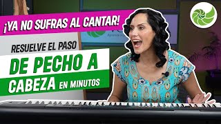 ¡YA NO SUFRAS AL CANTAR RESUELVE EL PASO DE TU VOZ DE PECHO A CABEZA EN MINUTOS [upl. by Ativahs802]