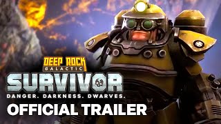 Deep Rock Galactic Survivor  Release Date Announcement Trailer [upl. by Haisej]