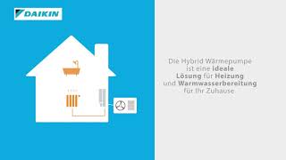 Funktionsweise GasHybridWÃ¤rmepumpe DAIKIN Altherma R Hybrid [upl. by Inessa]