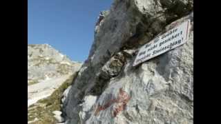 Friedberger Klettersteig über Nesselwängle Rote Flüh und Schartschrofen [upl. by Sissie]