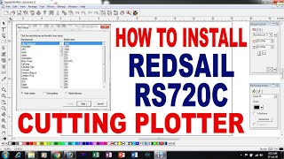 How to Install Redsail RS720C Cutting Plotter in flexisign pro 81 Software [upl. by Hgielhsa935]