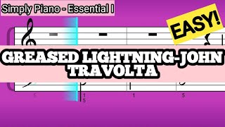 Simply Piano Greased Lightning Essentials I Piano Tutorial [upl. by Gregory]