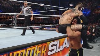 Finn Bálor injured at SummerSlam [upl. by Orvas273]