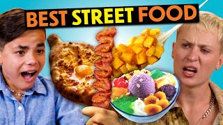 10 Best Street Foods From Around The World Philippines India Mexico [upl. by Eveiveneg]