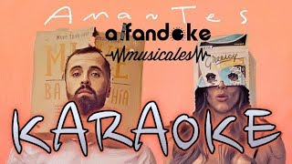 Amantes  Karaoke  Greeicy Ft Mike Bahia  Letra  Instrumental [upl. by Aicats707]