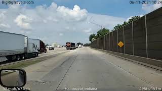 BigRigTravels LIVE  Gary IN to Bolingbrook IL 61121 1016 AM [upl. by Anecusa]