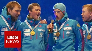 Wrong Russian anthem played for gold medallists  BBC News [upl. by Livingston]