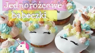 Jak zrobić babeczki JEDNOROŻCE Muffinki Cupcakes  PRZEPIS 🌈 [upl. by Akcemat]