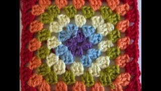 Tutorial Granny Square Paso A Paso En Español [upl. by Enimajneb]