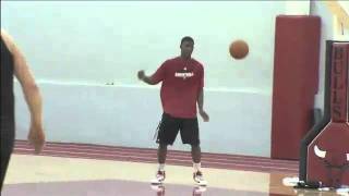 Brian Scalabrine and Jimmy Butler Dunk Contest after Practice [upl. by Aleafar]