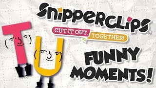 TESTICLE UNIVERSITY Snipperclips Funny Moments Montage Nintendo Switch Gameplay [upl. by Downs]