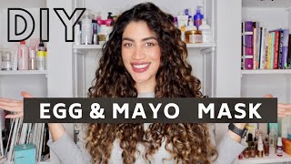 Easy amp Cheap Egg amp Mayo Hair Mask for Protein amp Moisture [upl. by Ametaf]