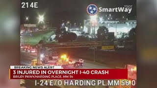 3 hurt in crash on I24 [upl. by Hebert]