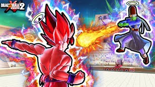 THIS SHOULD BE A DLC PACK Dragon Ball Xenoverse 2 Super Kaioken Goku VS Pikkon Custom Skills [upl. by Nahgem]