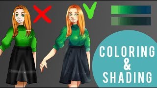 Tutorial Coloring and Shading  Digital Art [upl. by Querida745]