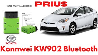 How To Connect Konnwei KW902 BluetoothWifi ELM327 V15 V21 Prius [upl. by Anaillil]