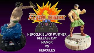 HEROCLIX Marvels Black Panther Release Day  Namor VS Hercules [upl. by Aurore]