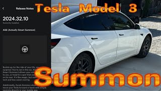 Tesla actually smart summon [upl. by Obara]