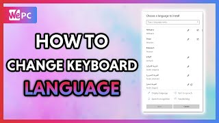 How To Change Keyboard Language In Windows 10 2020 [upl. by Cacia936]