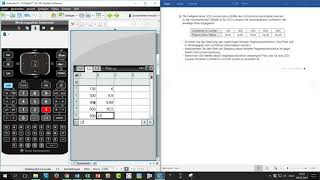 TI Nspire CX CAS  Regressionsanalyse  Mathago [upl. by Daniel]