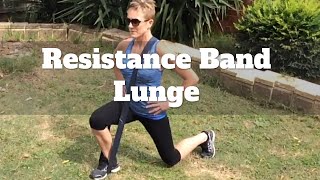 Resistance Band Lunge to Challenge Your Home Workouts [upl. by Amandi]