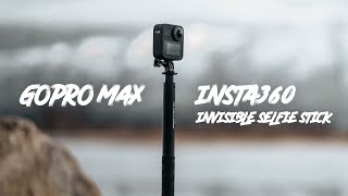 GoPro MAX  Insta360 Invisible Selfie Stick [upl. by Anirok]