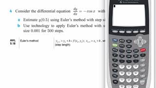 Eulers Method on the TI84 [upl. by Omura442]