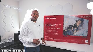 Hisense A6H 4K Television Unboxing [upl. by Onirefez]