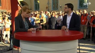 Jimmie Åkesson SD Belinda Olsson intervjuar partiledare 20150701 Sverigedemokraterna [upl. by Mayhs104]