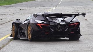 Apollo Intensa Emozione Accelerating on an Airstrip EPIC V12 Sound amp Crackles [upl. by Llerrahs]