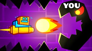 Geometry Dash But YOU Are The Level [upl. by Dixon41]