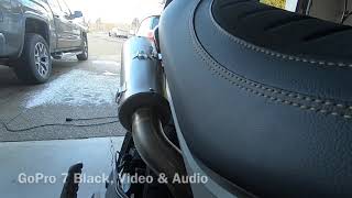 Ducati Scrambler 1100 Akrapovic Exhaust with and without Baffles [upl. by Boles]