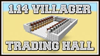 114 Villager Trading Hall  Tutorial [upl. by Tini542]