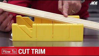 How To Cut Wood Trim  Ace Hardware [upl. by Nwahsirhc]