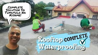 Concrete Rooftop Complete Waterproofing  Cost and Procedure  Part 1 of 2 [upl. by Chung]