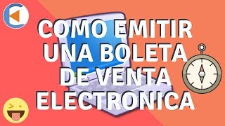 Como Emitir una boleta de venta electronica desde la clave sol  Estudio Contable En Lima [upl. by Lantha]