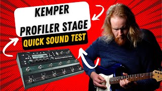 Kemper Profiler Stage  Quick Test  Hi Gain Lead Tones No Talking [upl. by Notned]