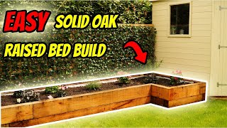 Build an Oak Sleeper Raised Bed  ULTIMATE Guide [upl. by Yr]