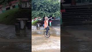 Unicycles unicycling penny farthing high wheel mike arotsky in thailand talks about working out [upl. by Witt969]