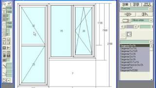 CCG Profiles  Software for Windows and Doors Design and drawing constructions  part 1 [upl. by Marpet]