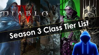 Diablo 4 Season 3 Class Tier List [upl. by Lerej]